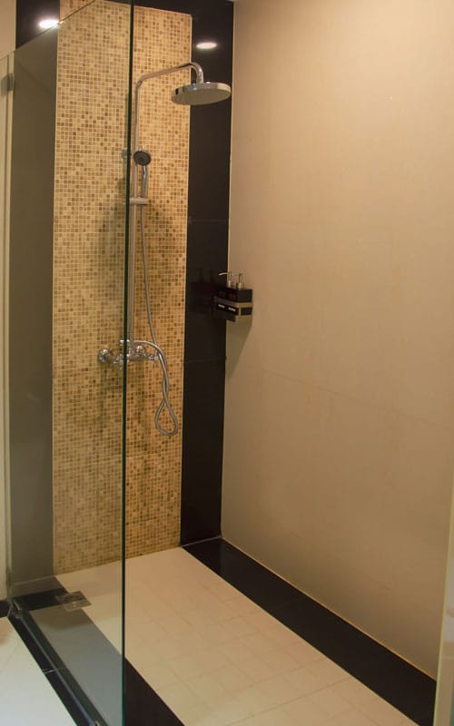Walk-in-Dusche Mosaik